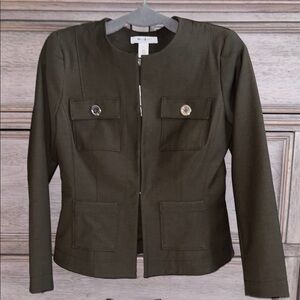 WHBM Women's Collarless Jacket